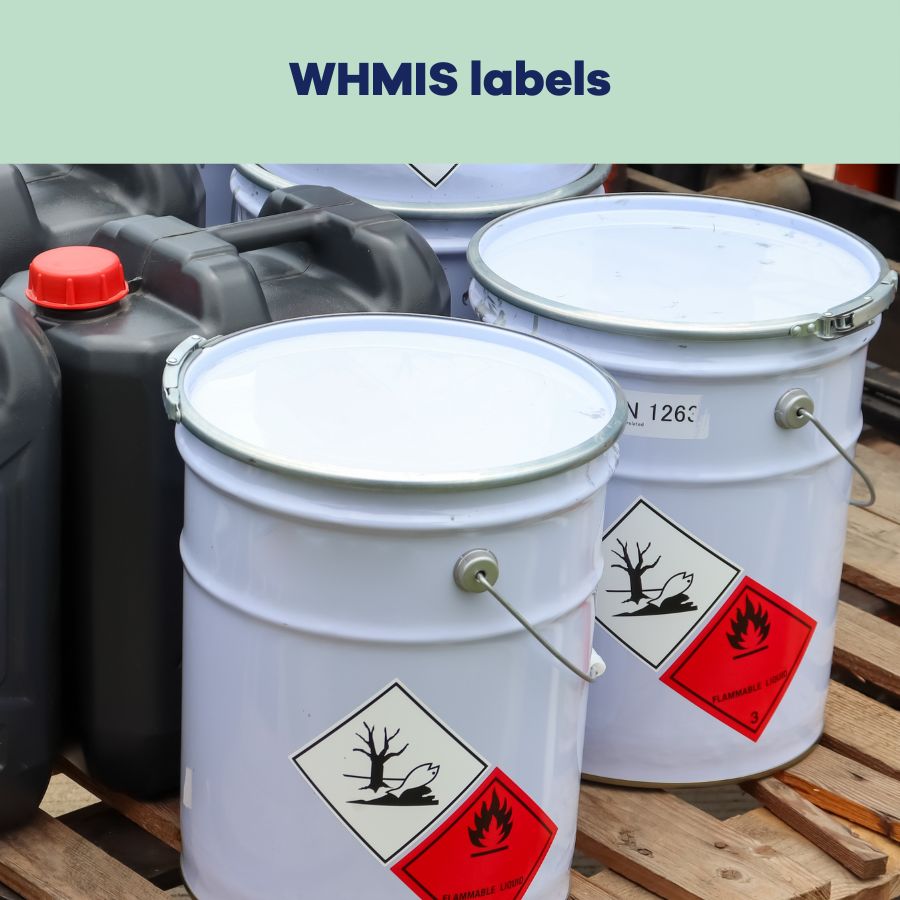 Chemical product WHMIS labels