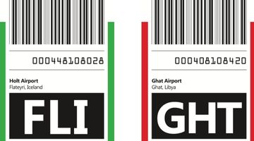 Thermal labels for luggage