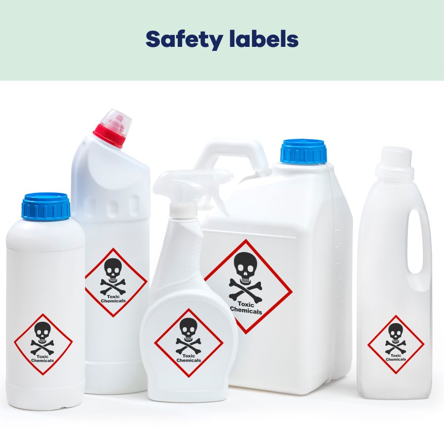 Safety labels for agrochemical products